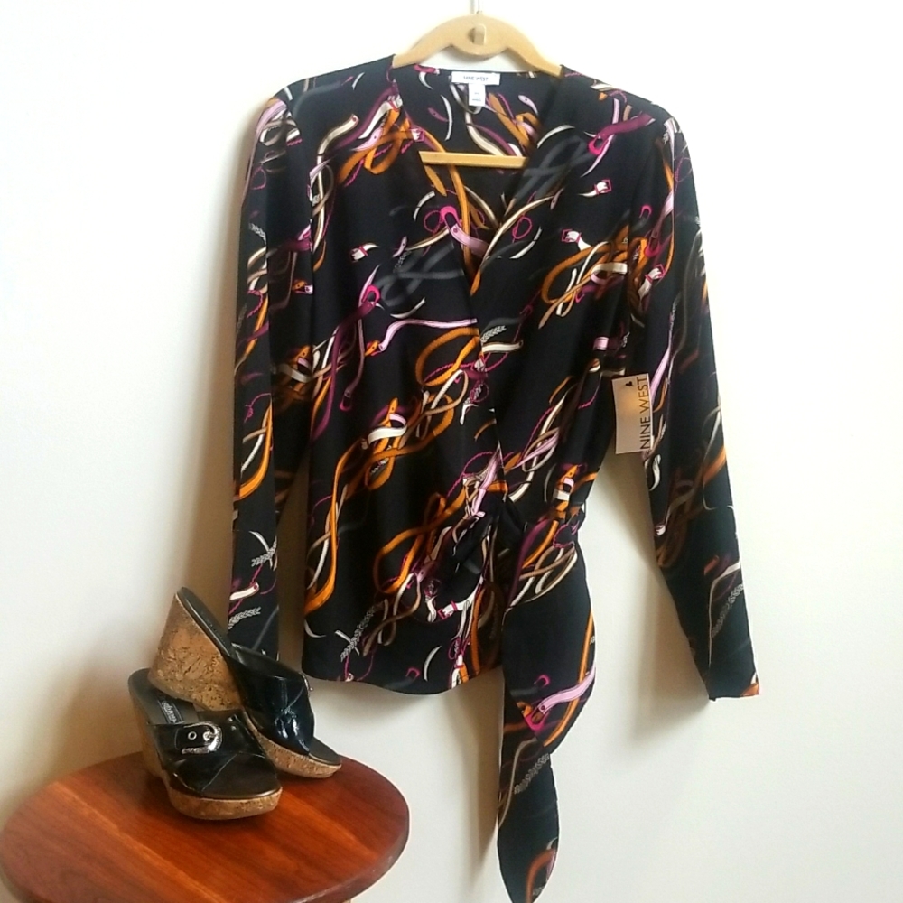 Nine West NWT wrap blouse NWT
